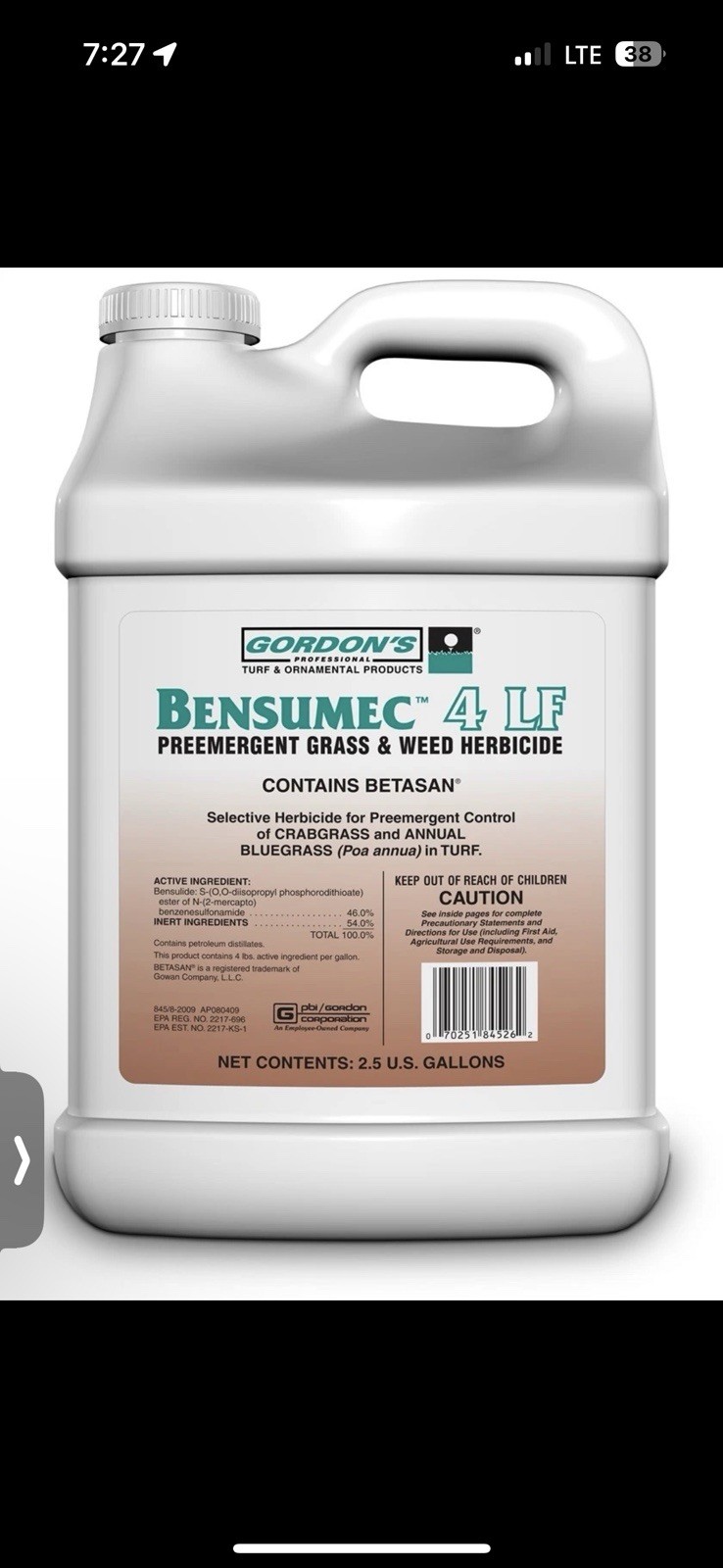 Bensumec 4 LF - 2.5 Gallons