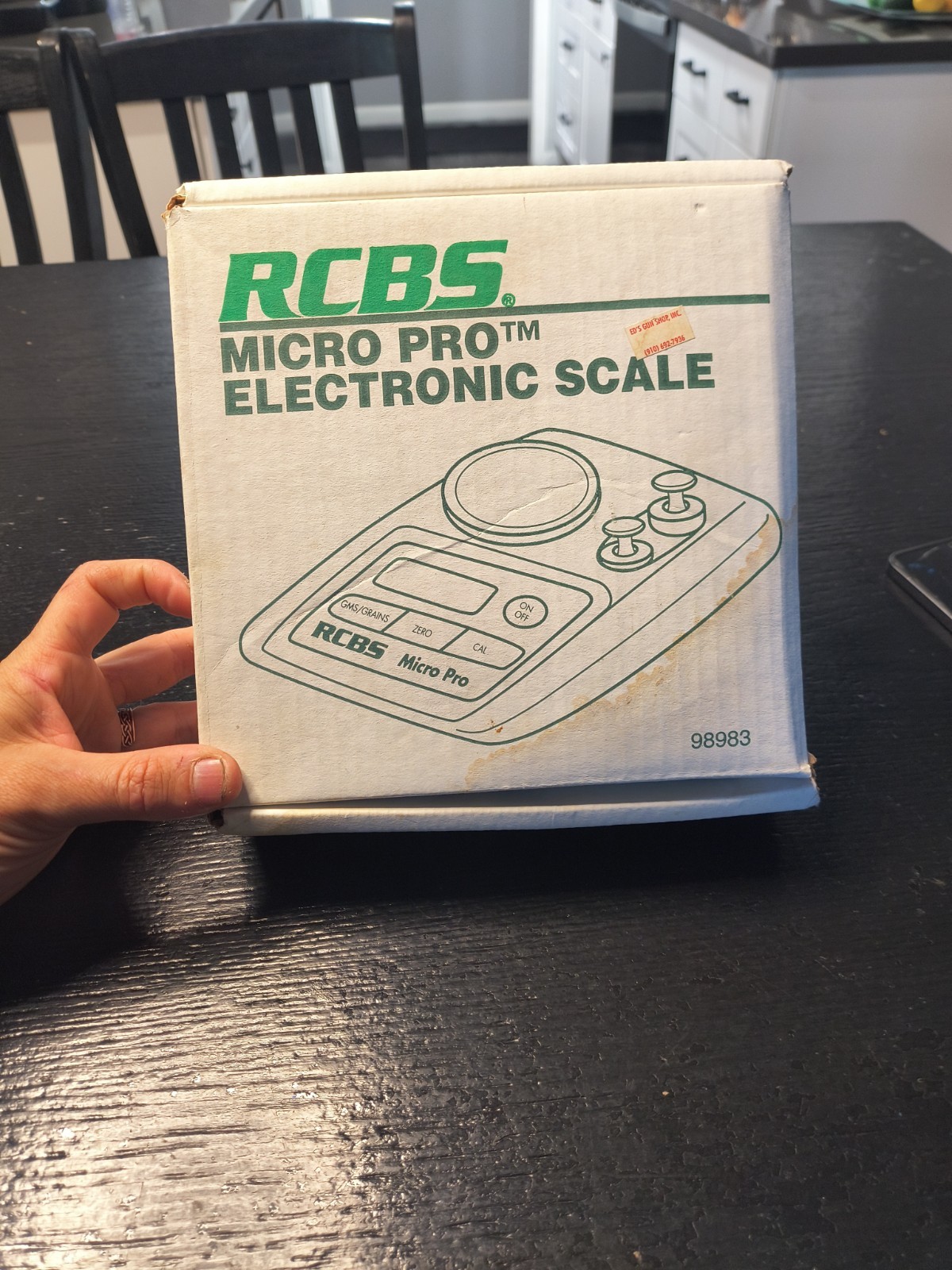 RCBS Partner Electronic Powder Scale 98998 w/ Pan & Weights OB Reloading