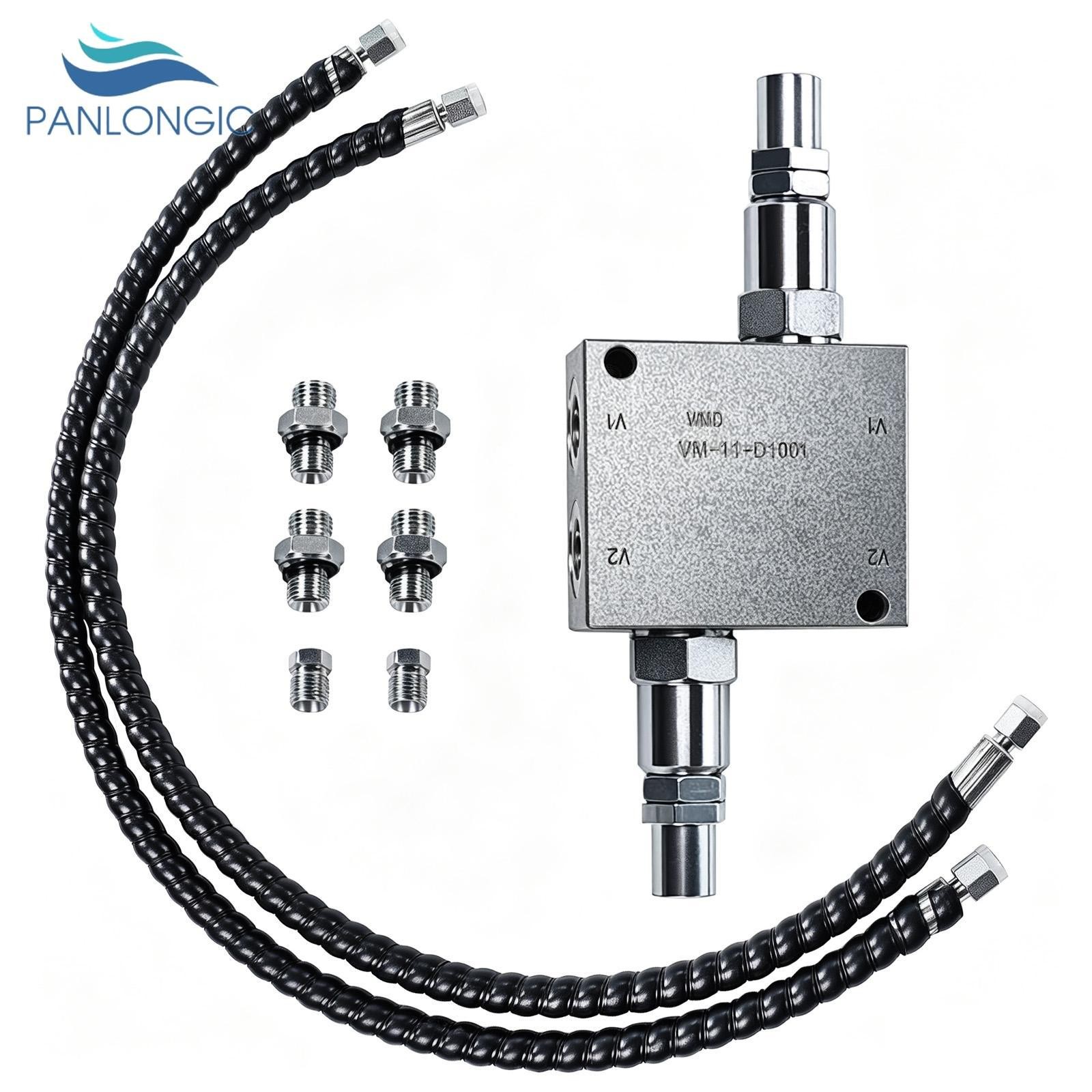 1/4" Hydraulic Hose M14x1.5 Fitting for Mini Excavator Swing Buffer Valve