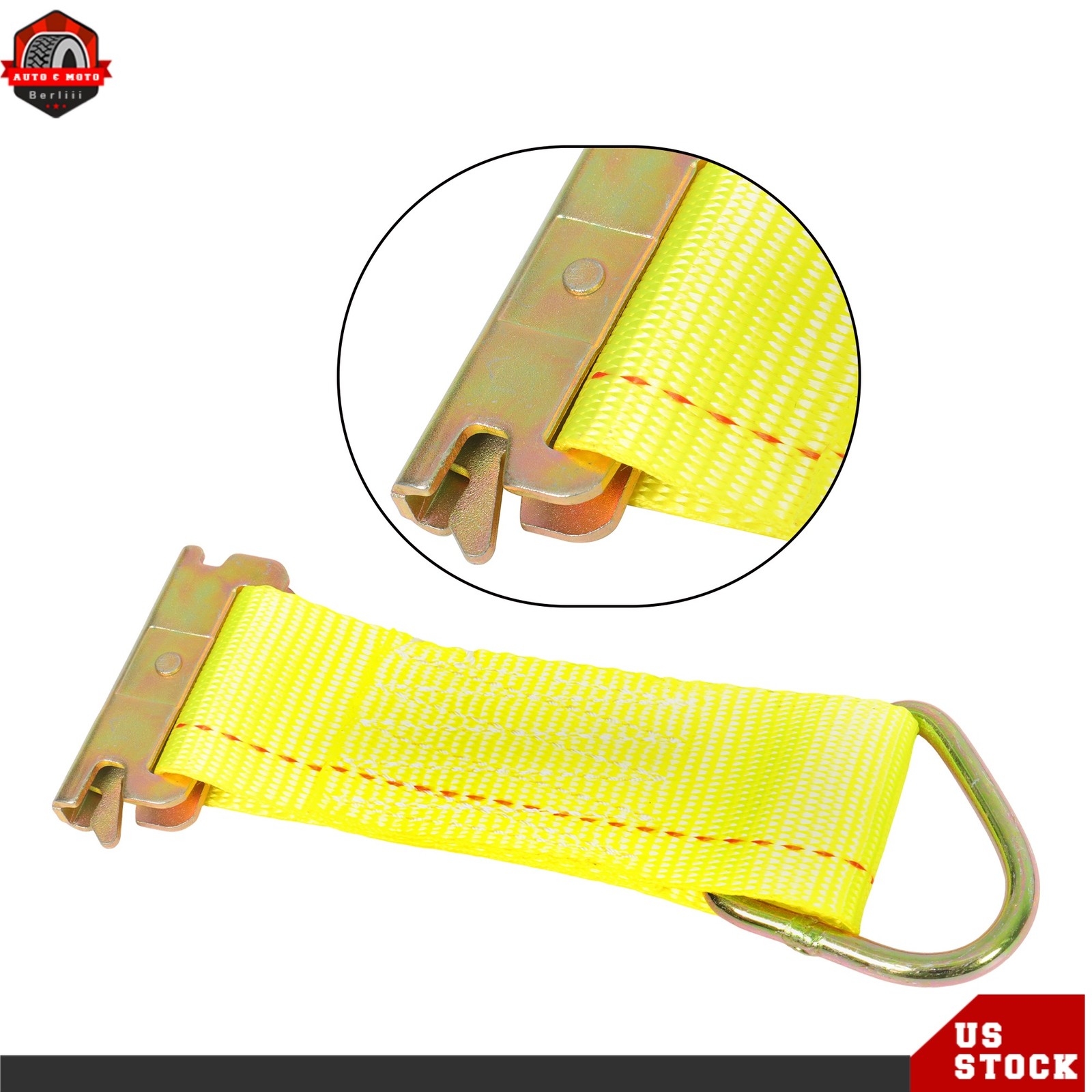 8' E Track Tie Down Enclosed Trailer 30 Pack With End Caps Straps Rings For ATV