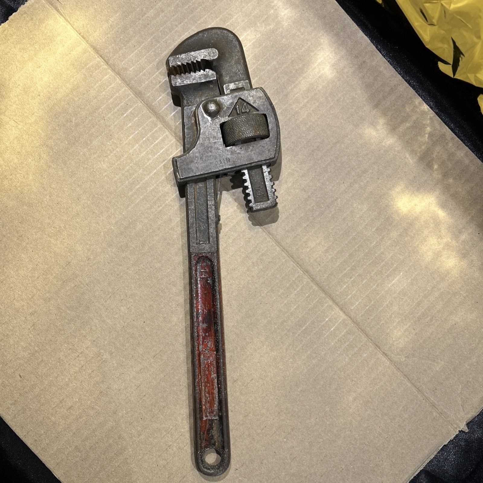Vintage 14 Inch Pipe Wrench NO. 131 PAIN Imprinted. Well Made .Still Usable