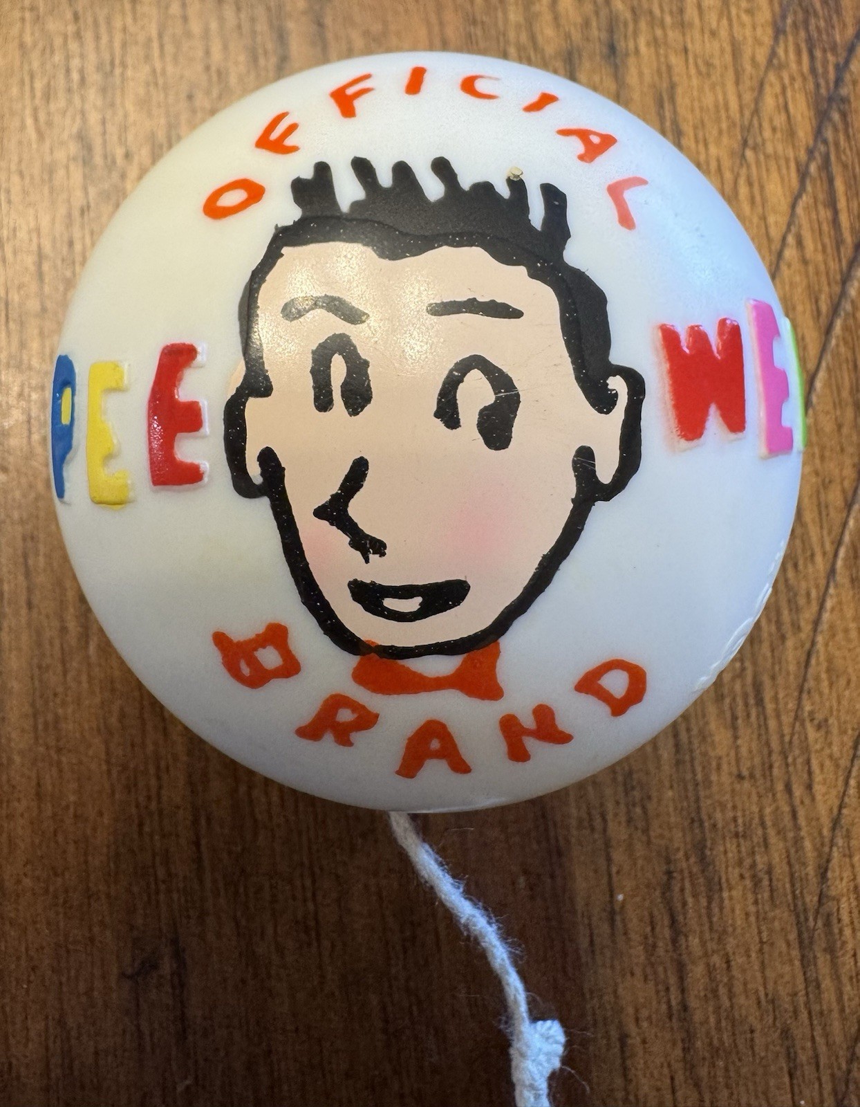 Vintage Official Pee Wee Herman Brand Plastic Yoyo