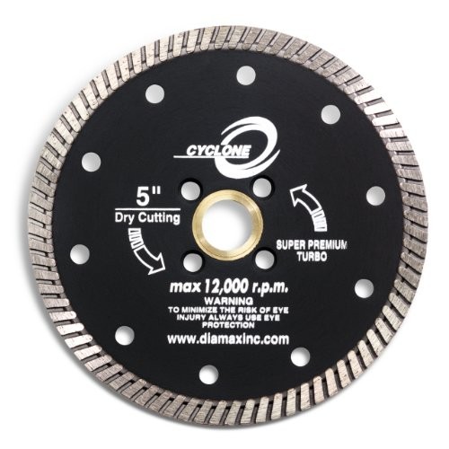 Diamax 6" Cyclone Turbo Diamond Blade, 5/8"  - 20mm Arbor, Granite Cutting Blade