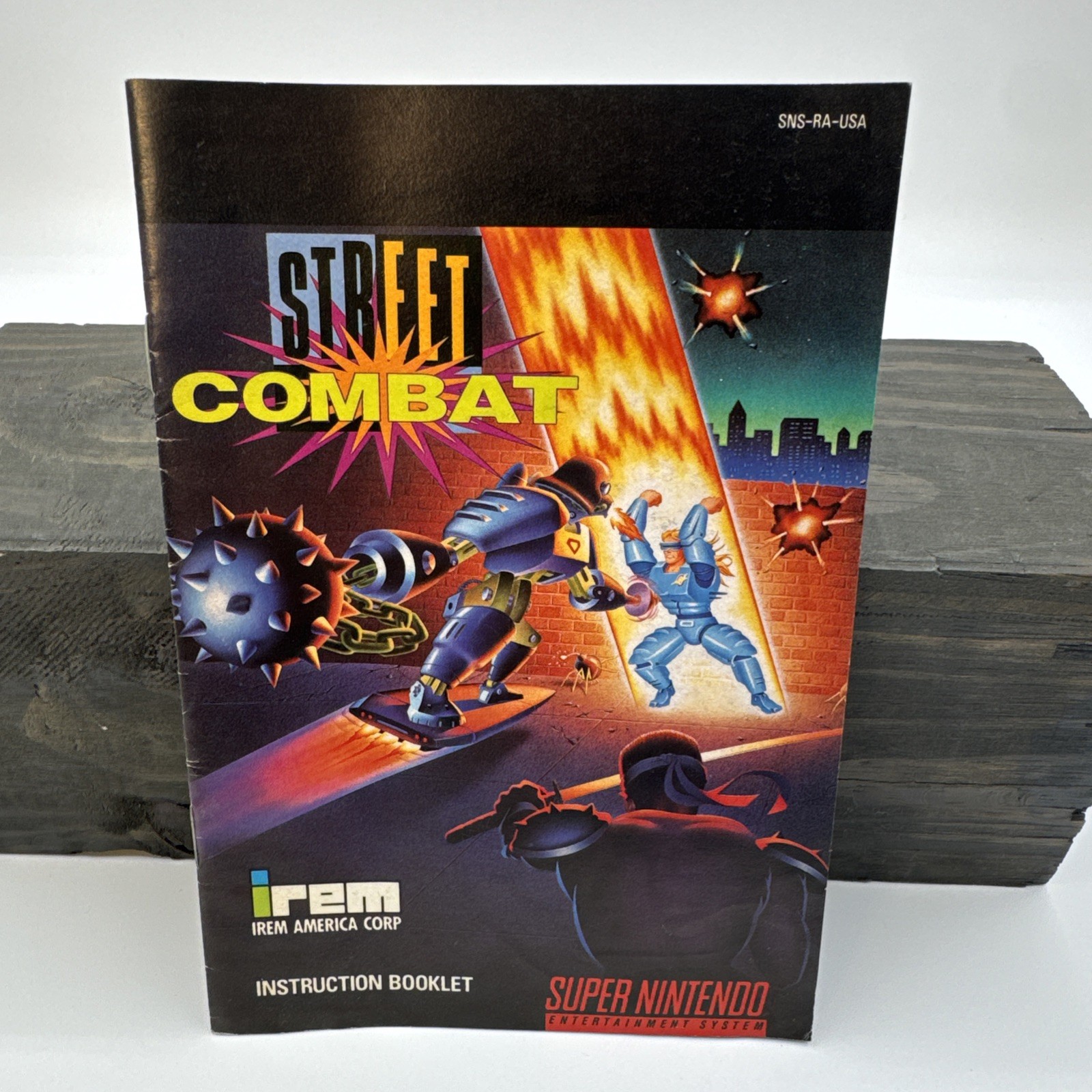 Street Combat Super Nintendo SNES Instruction Booklet
