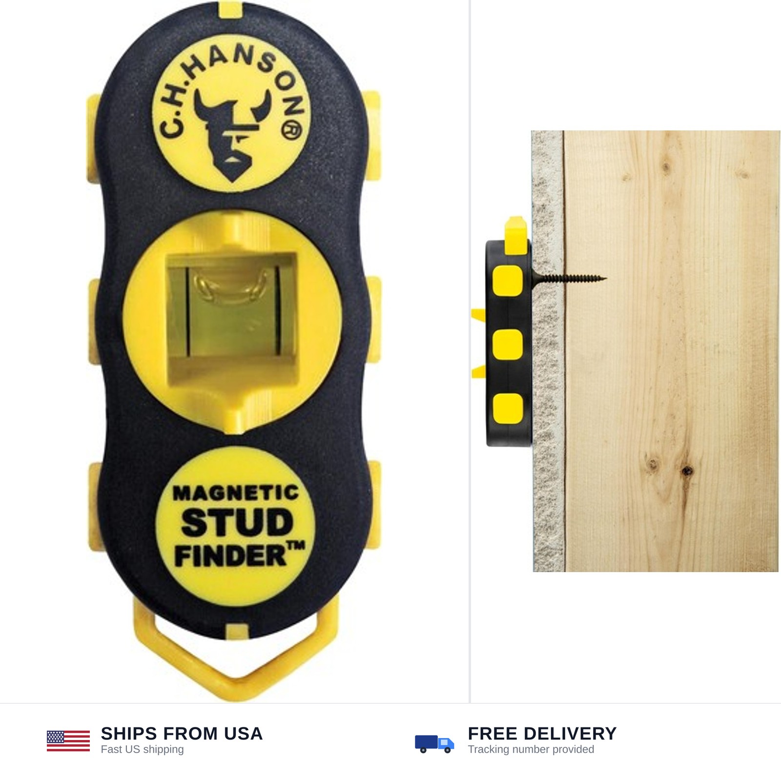CH Hanson 03040 Magnetic Stud Finder Pack of 2