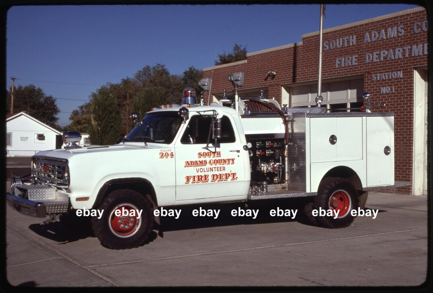 South Adams County FD CO 1977 Dodge Pierce mini pumper Fire Apparatus Slide