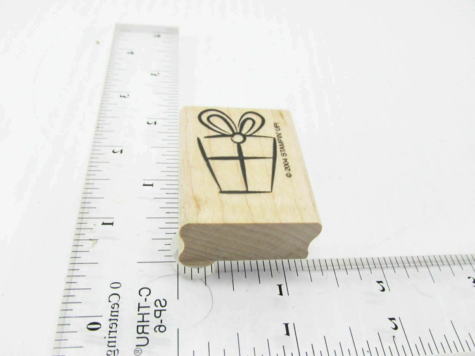 A Present Is Another Gift Wrapped Box Rubber Stamp - Stamp Set B424