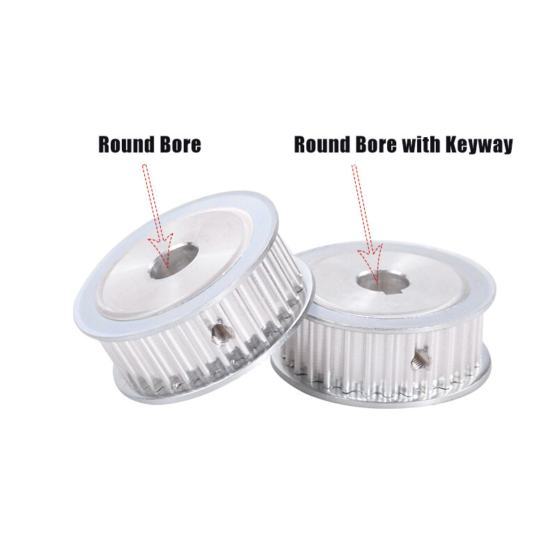 2GT Timing Belt Pulley 20-80 Teeth 6mm Belt Width 3mm-15mm Bore For 3D Printer