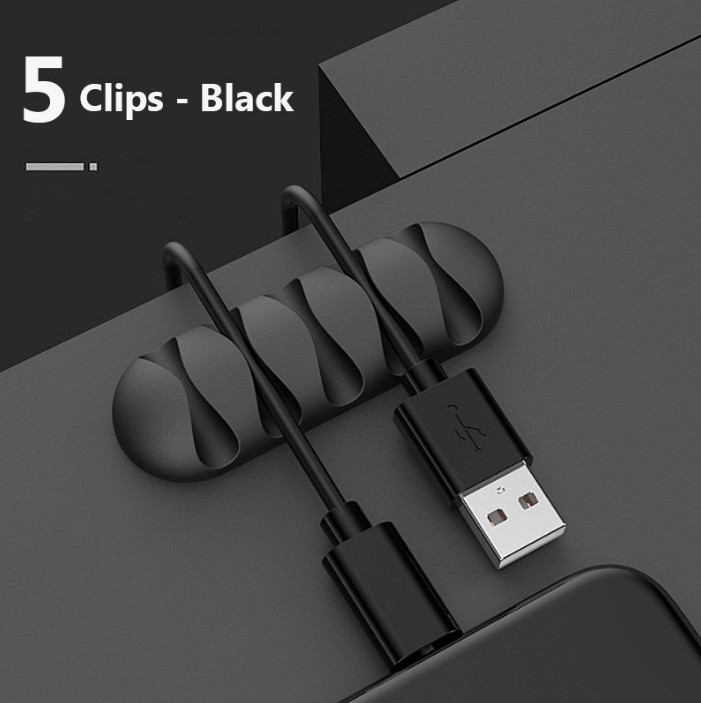 Smart USB Wire Organizer Cable Winder Silicone Flexible Cord Management