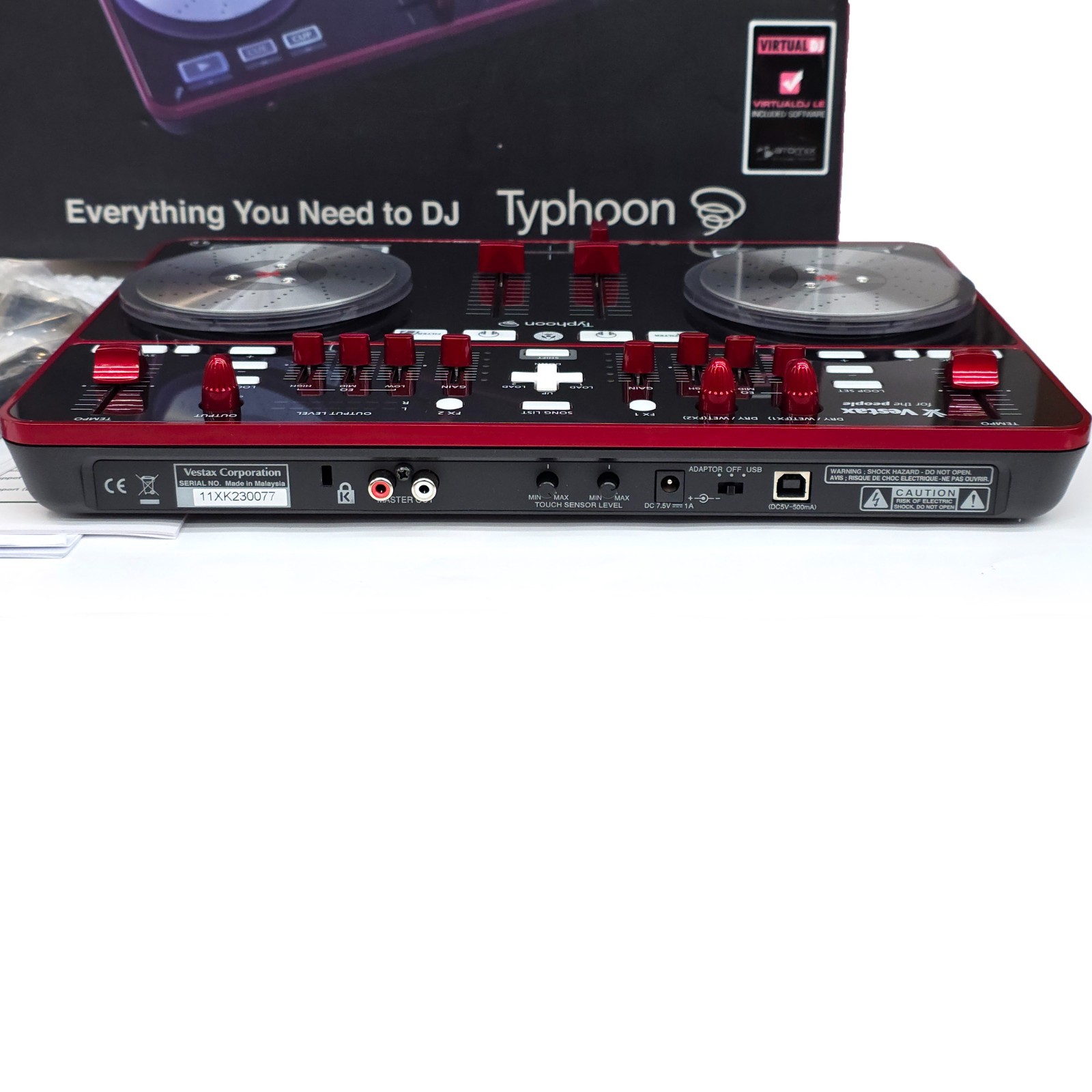 RARE! Vestax Typhoon DJ Interface MIDI Controller VirtualDJ