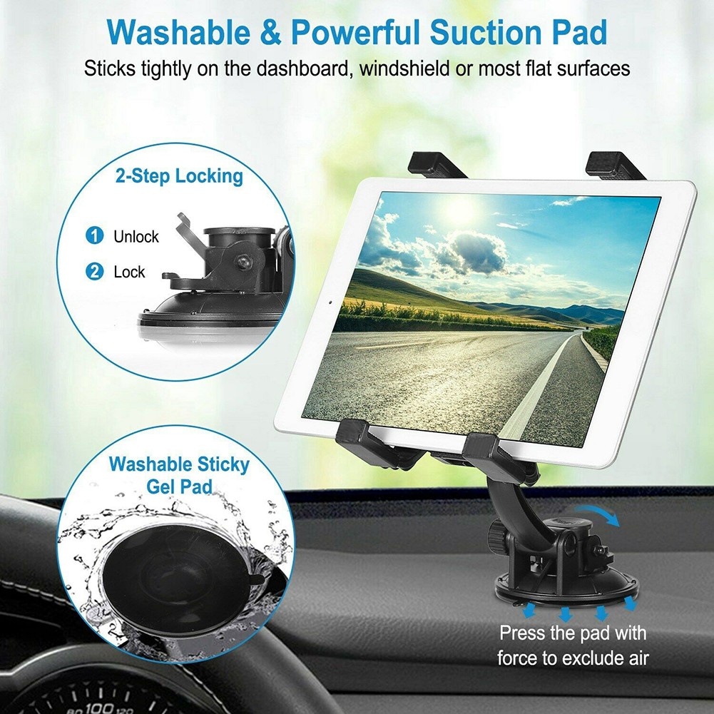 360° Universal Car Windshield Holder Desktop Mount For Cellphone Tablet iPad GPS