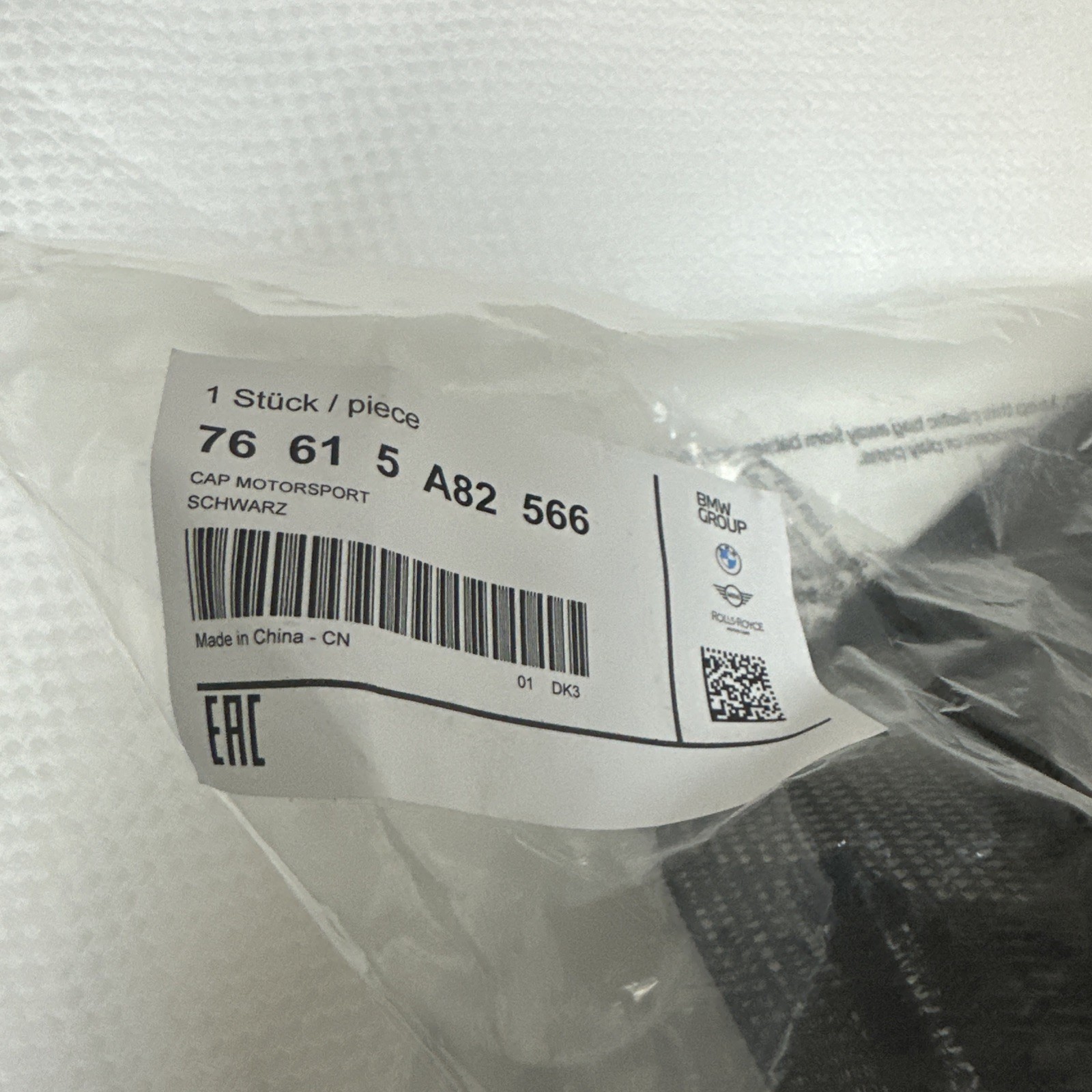 Original BMW Motorcycle M Motorsport Cap - 76615A82566