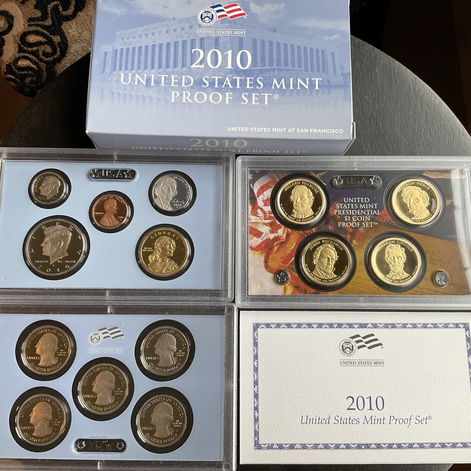 U.S. Mint 2010 Proof Set 14 Total Coins in Original Packaging & COA