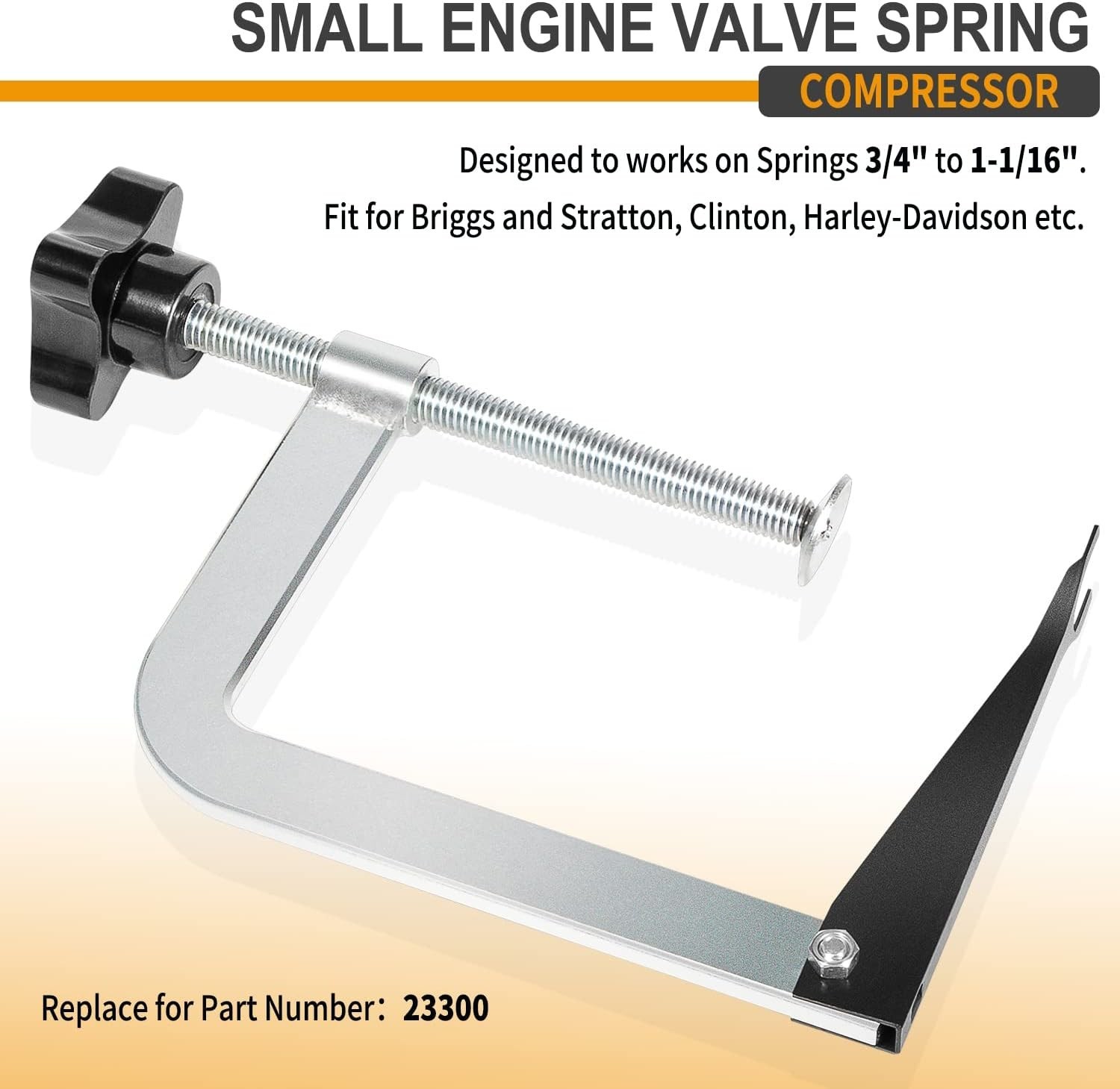 Small Engine Valve Spring Compressor Tool Works on Springs 3/4" to 1-1/16"...
