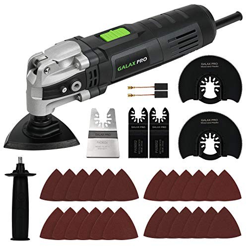 6 Variable Speed Oscillating Multi Tool Kit with Quick Clamp System 3.5A