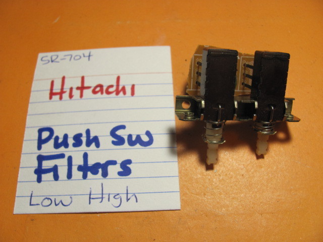 📈HITACHI PUSH SWITCH BANK FILTERS HIGH LOW SR-704 STEREO RECEIVER