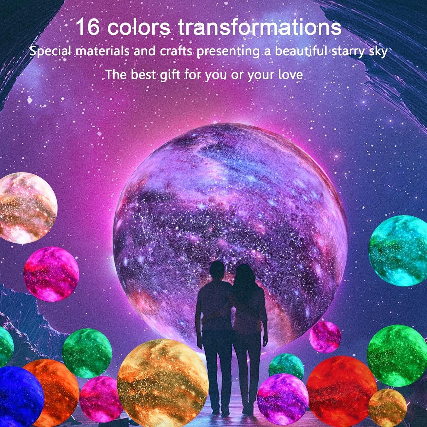 Energy Efficient Color Changing Globe Light with Timer and Rechargeable Battery