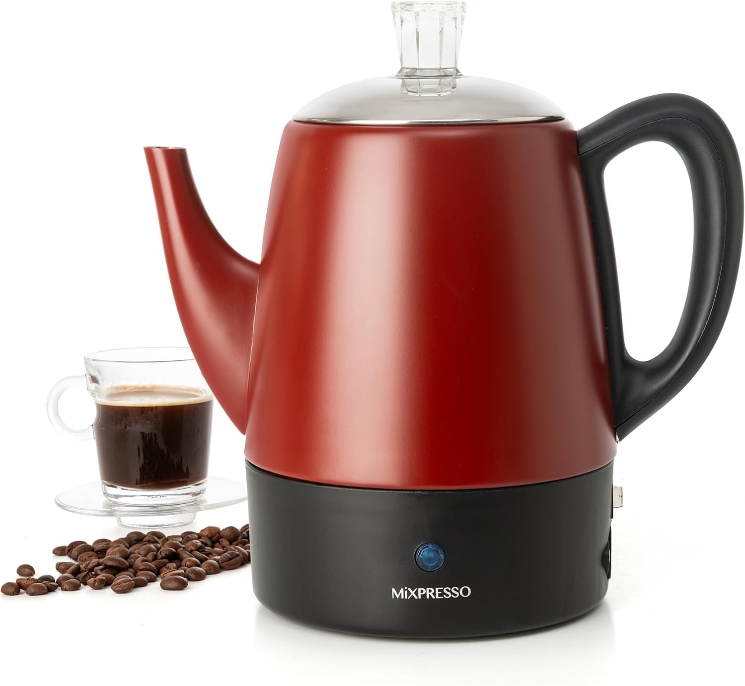 Electric Percolator Coffee Pot 4 Cup Stainless Steel Coffee Percolator Keep Warm
