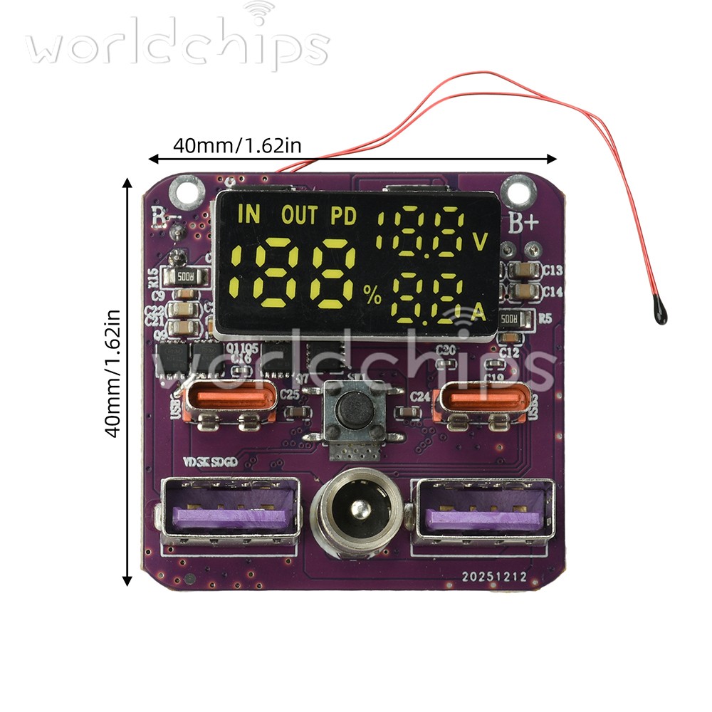 4S PD 100W Bidirectional Fast Charging Module Charging Discharging Board 20V 5A