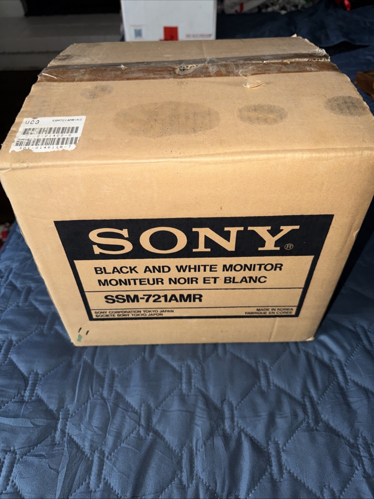 Sony SSM-721AMR Black And White Monitor OpenBox NEW RV Backup TV screen WatchCam