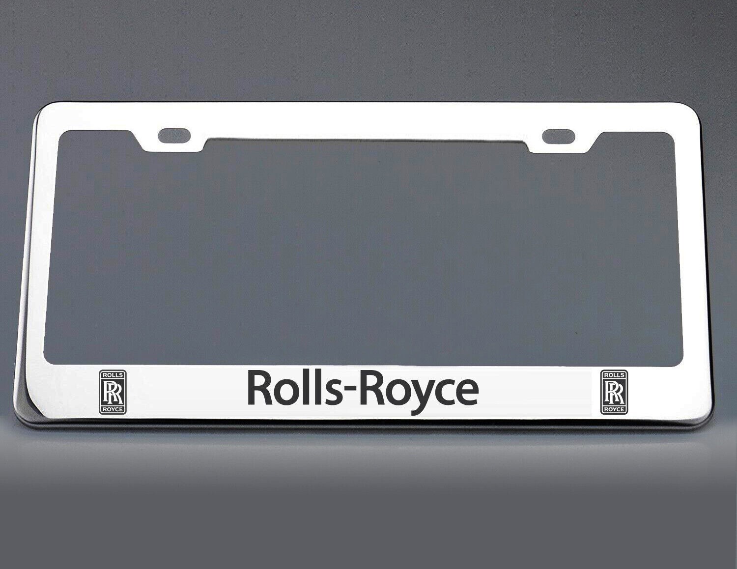 Rolls-Royce License Plate Frame Stainless Steel with Laser Engraved