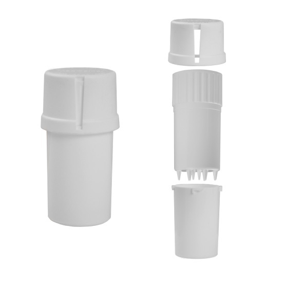 MedTainer Child Resistant Smell Proof Storage & Grinder White SAVE $$ BAY HYDRO