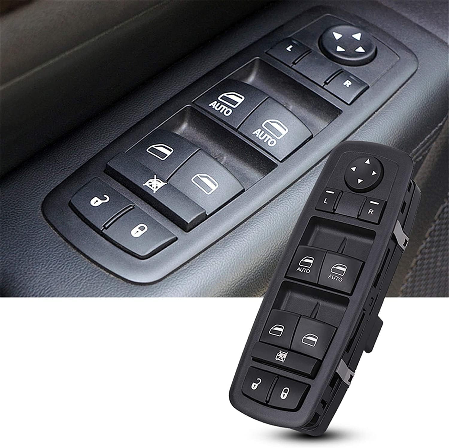 Obaee Master Power Window Switch Door Lock Main Control Button Front Left Driver