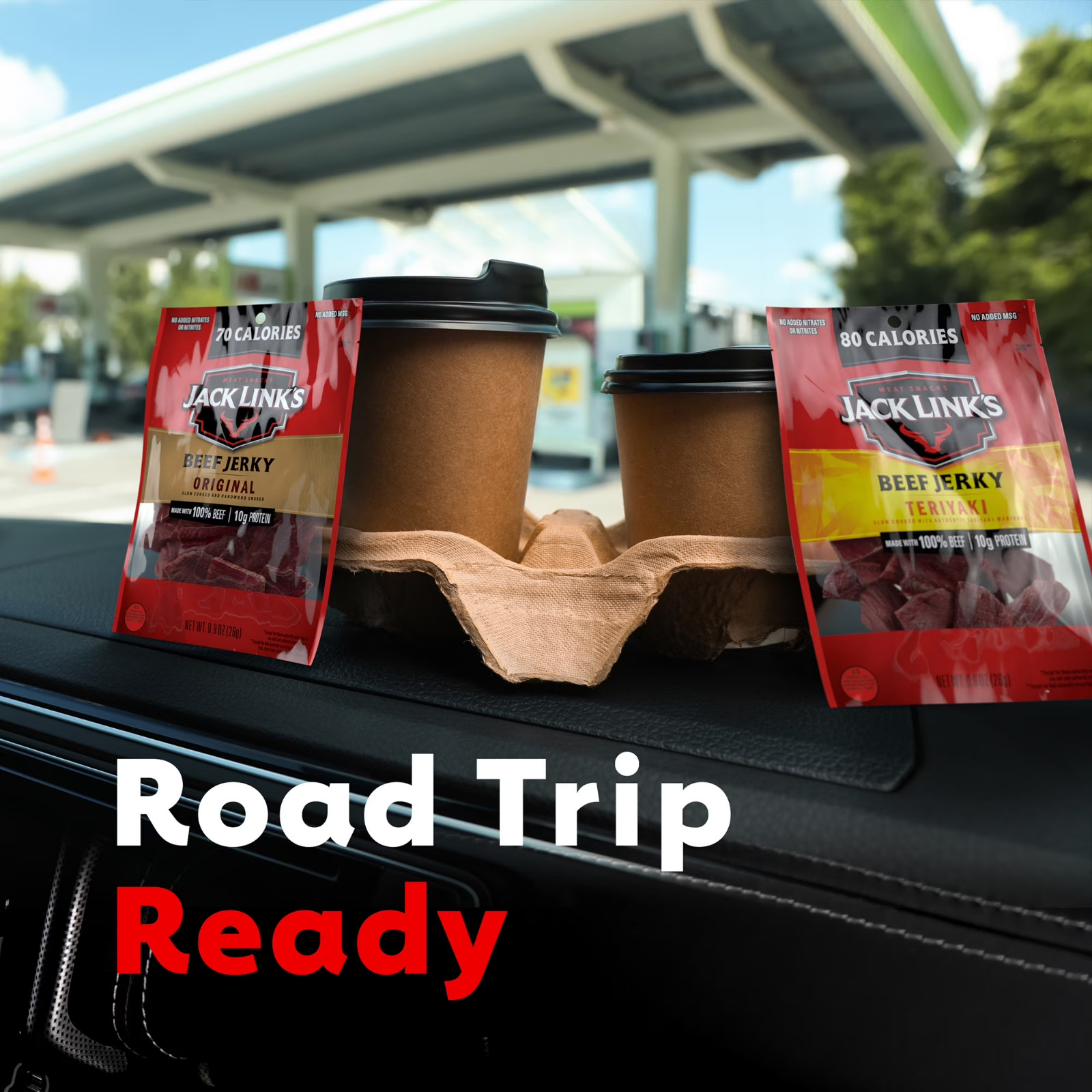 (2 pack) Jack Link's Original & Teriyaki Beef Jerky