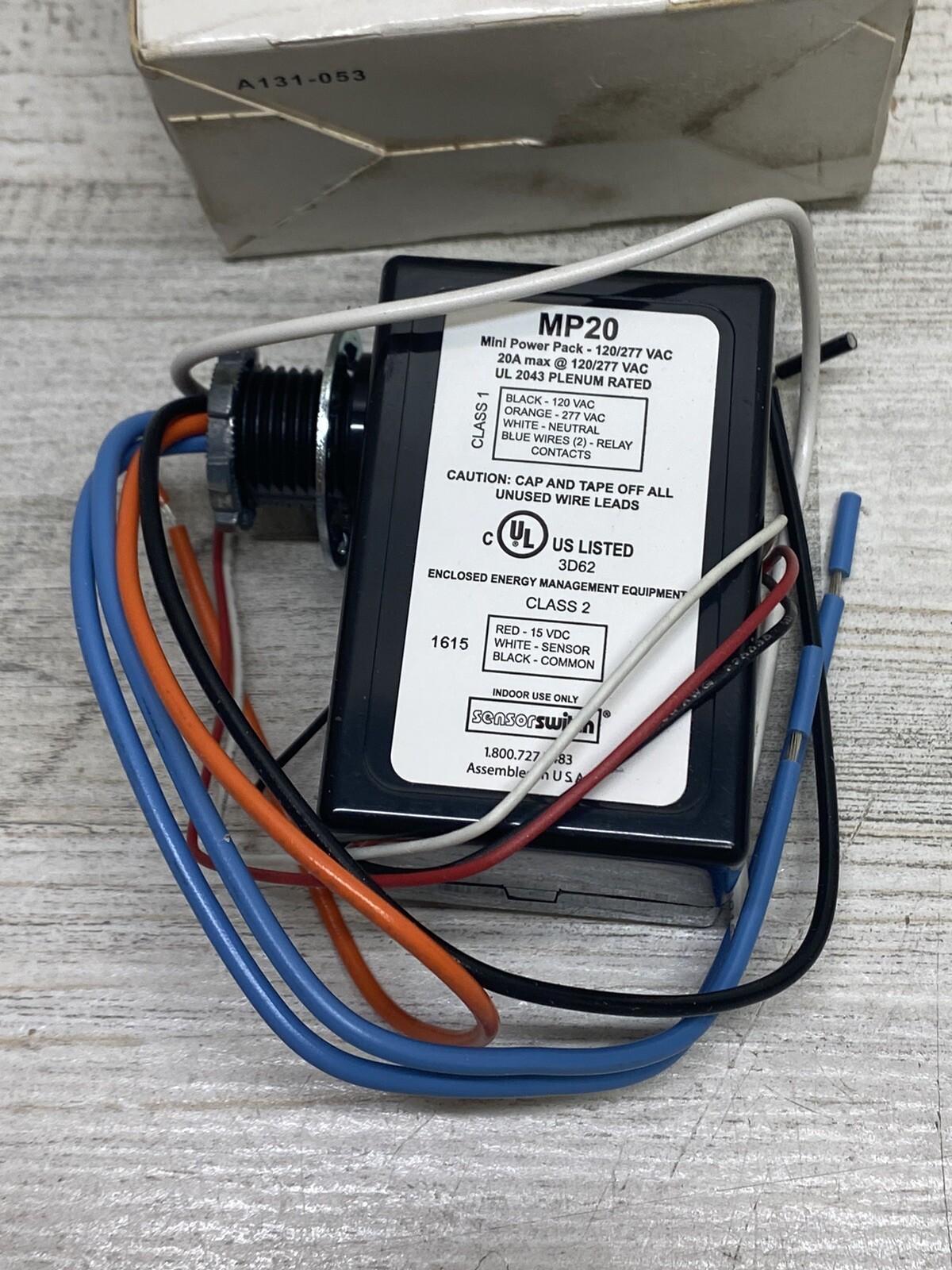 Acuity Controls Sensor Switch MP20 Mini Power Pack 120/240/277 New