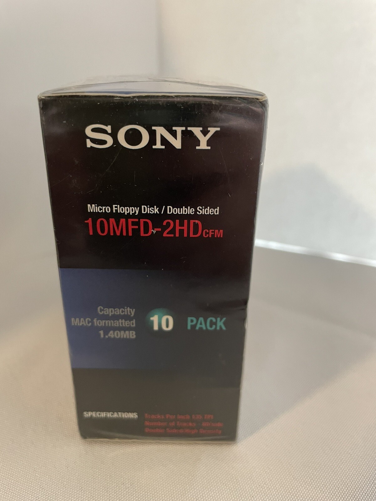 SEALED 10-pack SONY MFD 2HD 3.5" MAC Formatted 1.40 MB 10MFD-2HD-cfm Double-Side