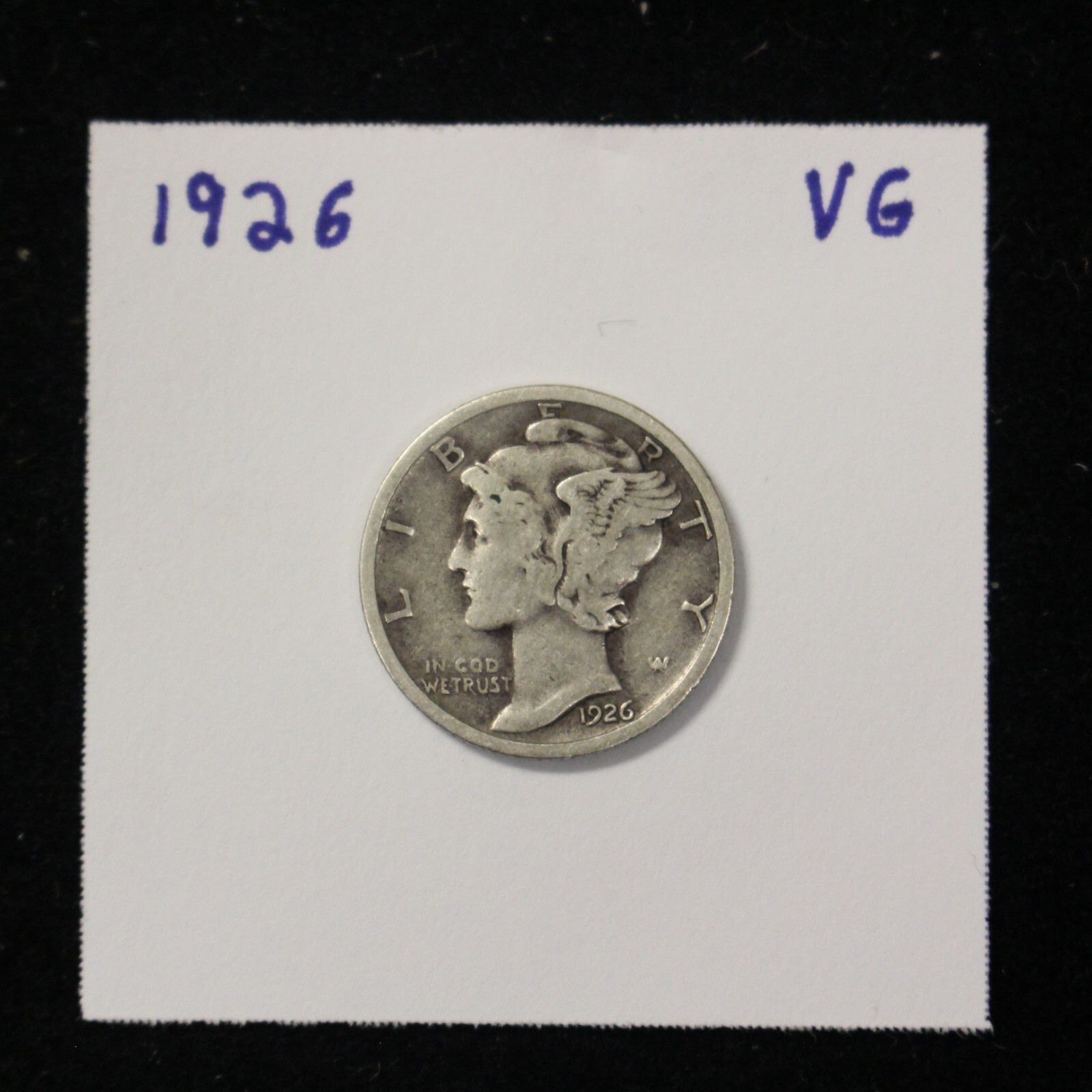 1926 Mercury Dime Circulated VG