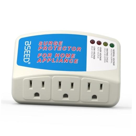 Voltage Protector, 3 Outlet Plug in Surge Protector for Home 008 1 PACK