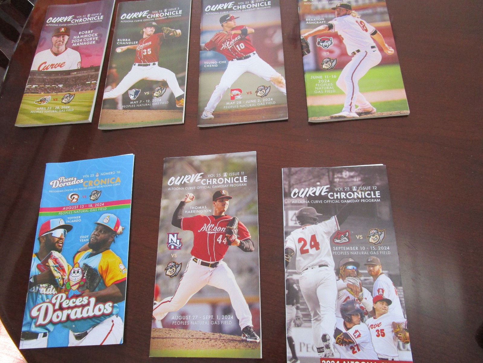 Altoona Curve - Set of (7) Curve Chronicles - 2024 Season