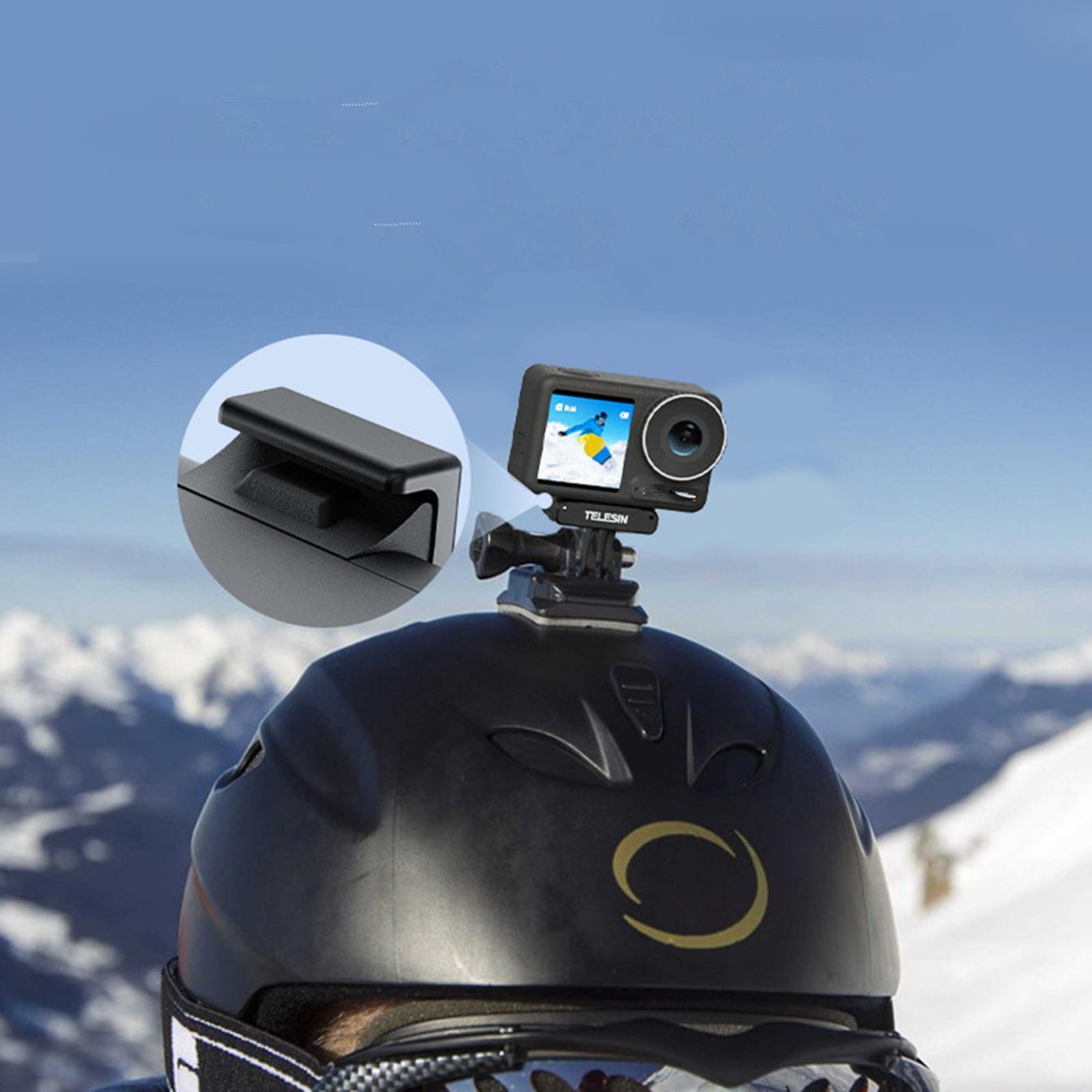 Magnetic Two Claw Adapter Neck Mount Connecter Base For DJI OSMO Action 3