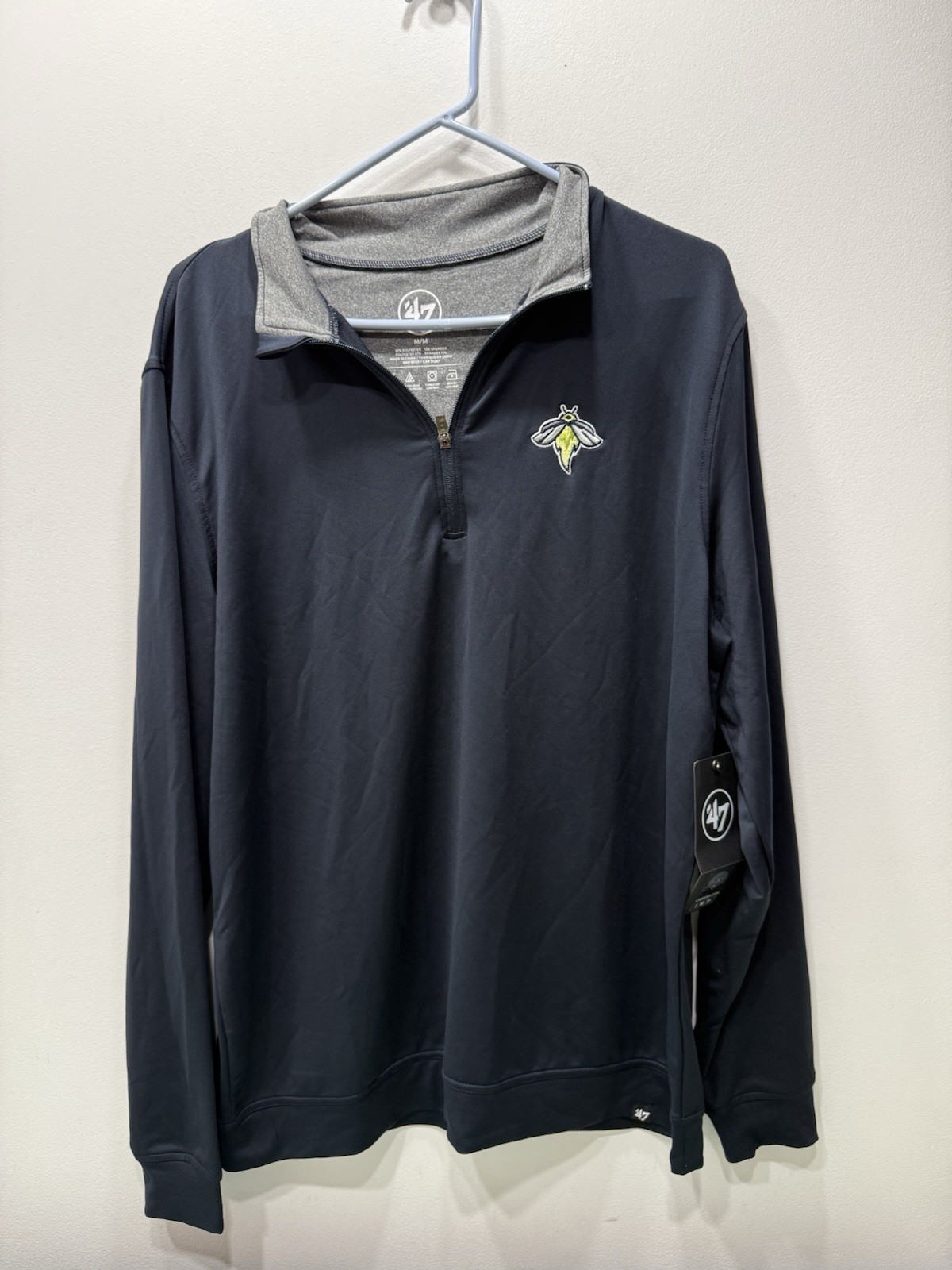 Columbia Fireflies Minor League S.C ‘47 Brand Long Sleeve Quarter Zip Shirt Sz M
