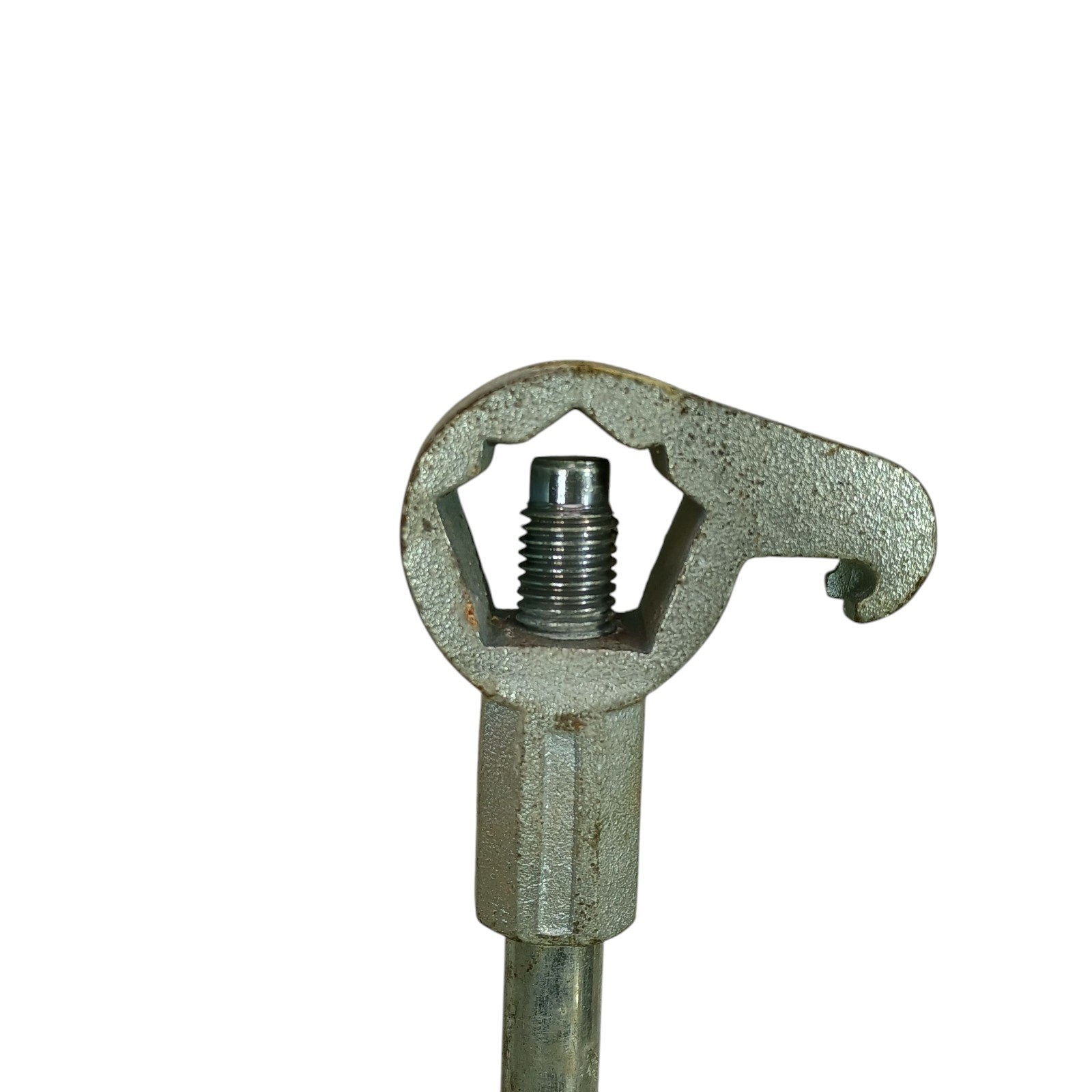 18” Adjustable Fire Hydrant Wrench W/ Spanner Hook Pentagon & Square Nuts