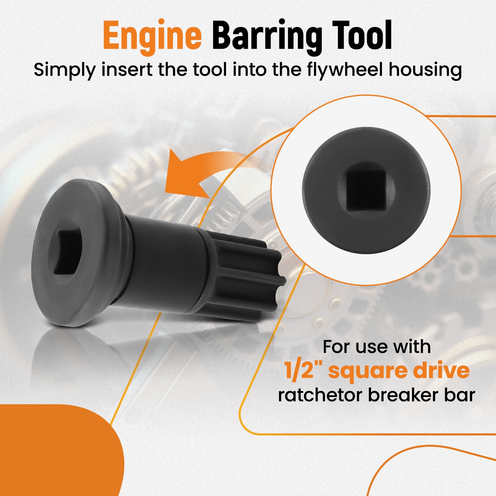 Injection Pump Gear Puller + Engine Barring Rotating Tool For Dodge Ram Cummins