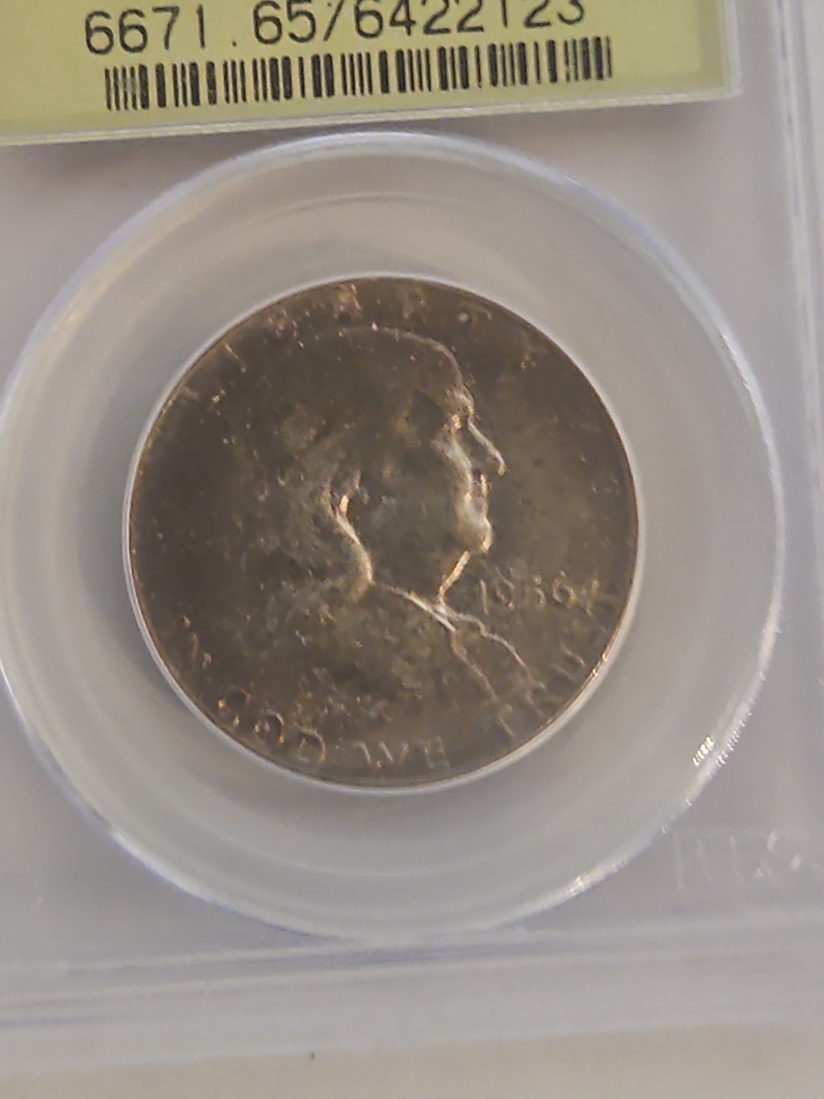 1956 50C Franklin Half Dollar MS65 PCGS