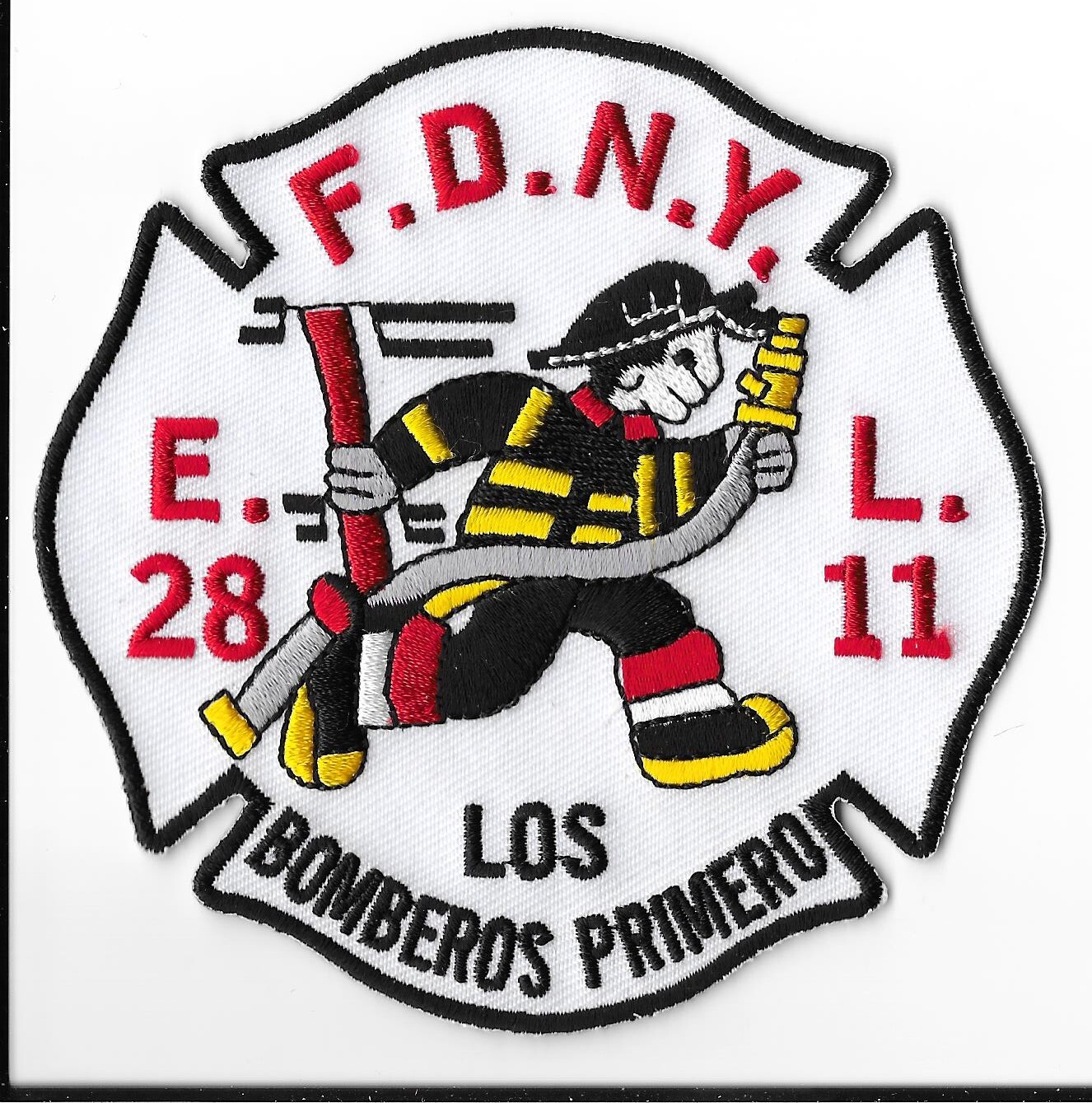 New York Fire Department (FDNY) Engine 28 Ladder 11 Shoulder Patch V1