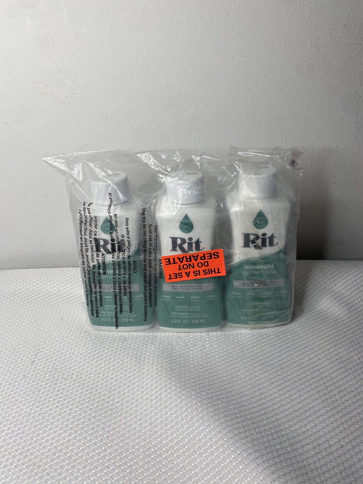 Rit All Purpose Dye Emerald 3 Pack Of 8 Oz