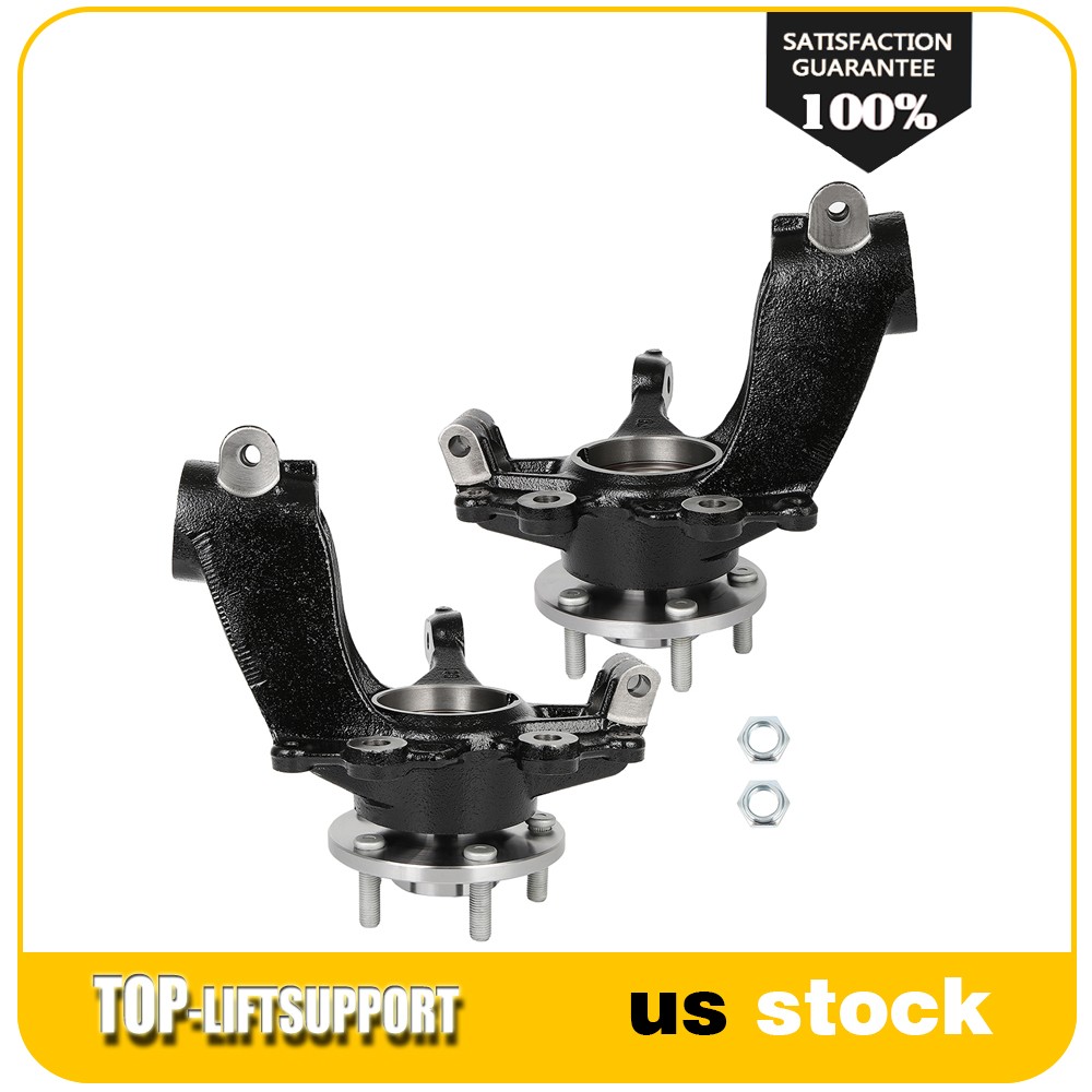 2x Front Steering Knuckle Wheel Bearing Hub For Ford Focus 2012 2013-2018 2.0L