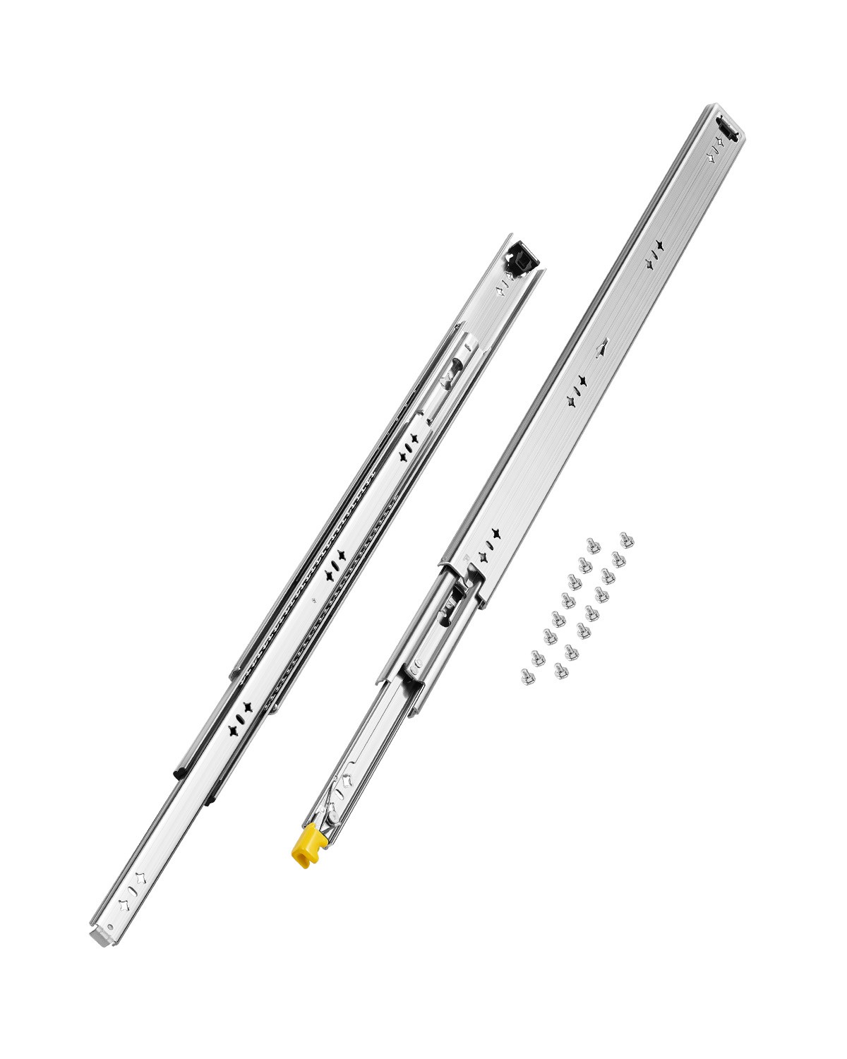 Uimoso Set of 2 Full Extension Drawer Slides, 16-60 Inches, Ball Bearing