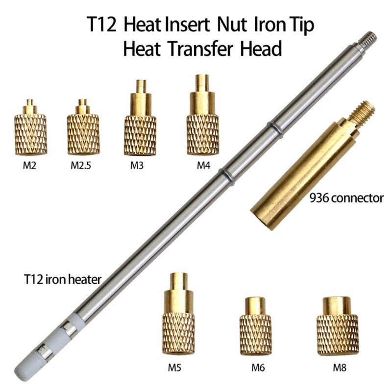 High Temperature Resistant Heat Insert Nut Iron Tip For Seamless Nut Integration