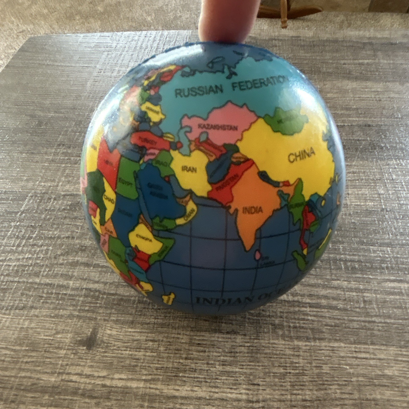 Earth Squeeze Balls Soft Foam Globe Stress ReliefToys Hand Wrist Exercise Sponge