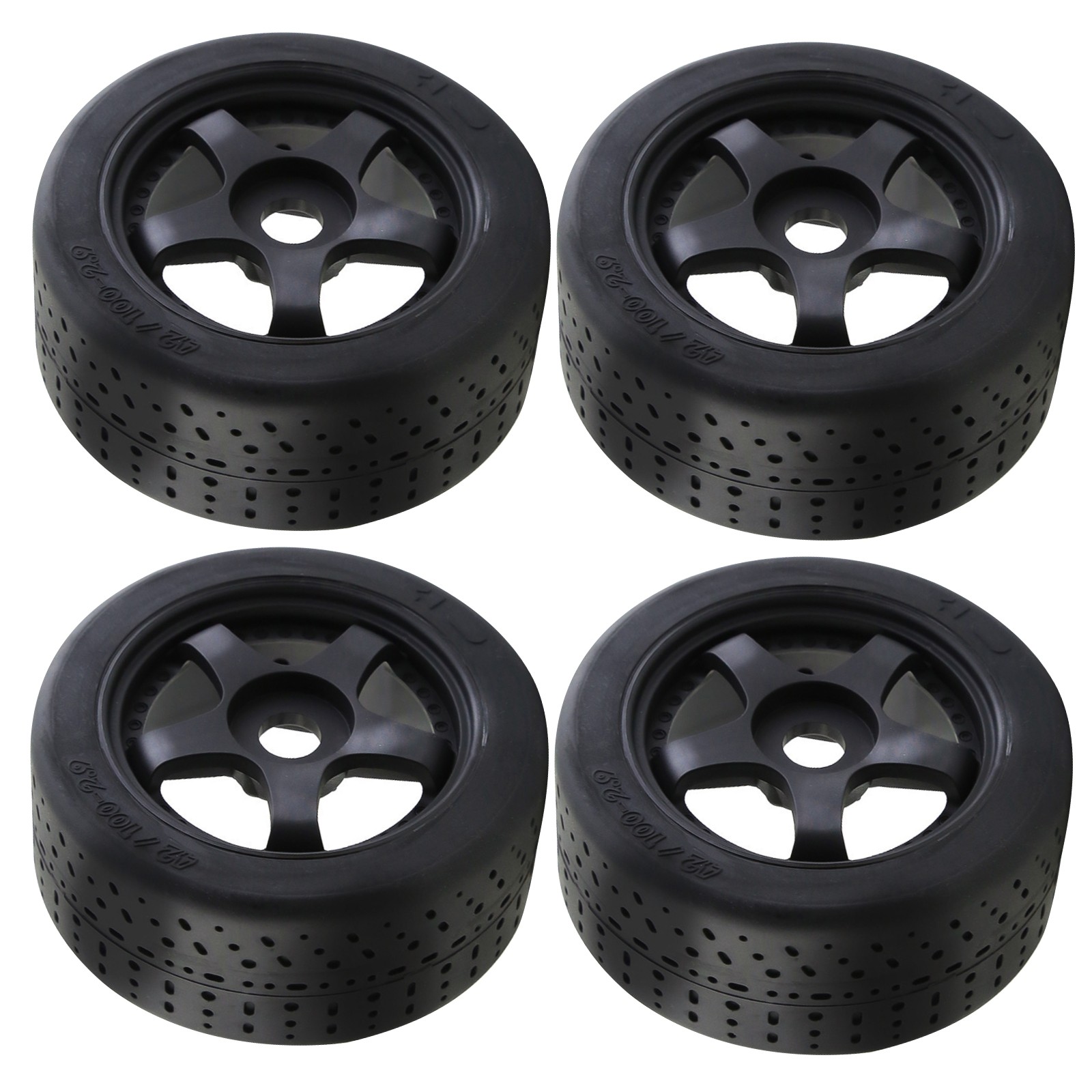4Pcs Tires Wheels Rim 17mm Hex For ARRMA INFRACTION 6S LIMITLESS 1/7 RC Car