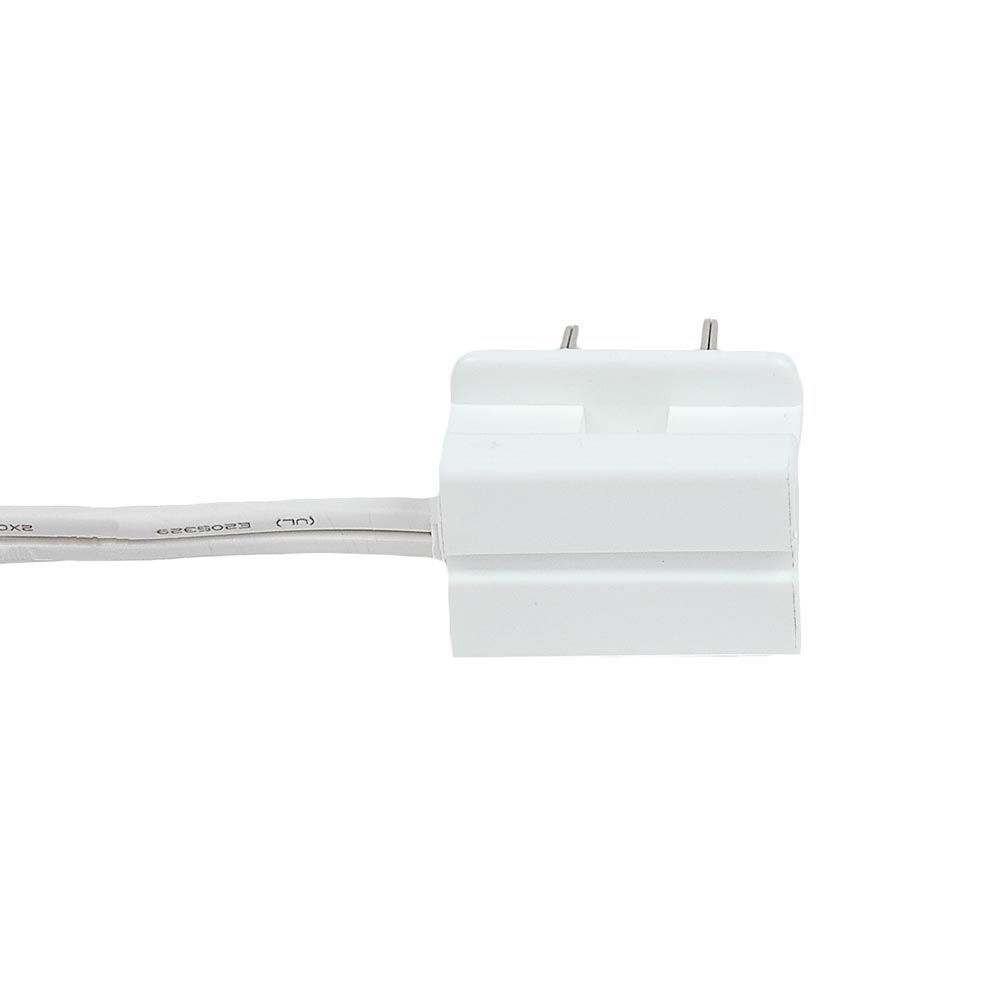 SPT-1 Male/Female Plug, Snap On Vampire Plugs, White, Polarized, 8 AMP