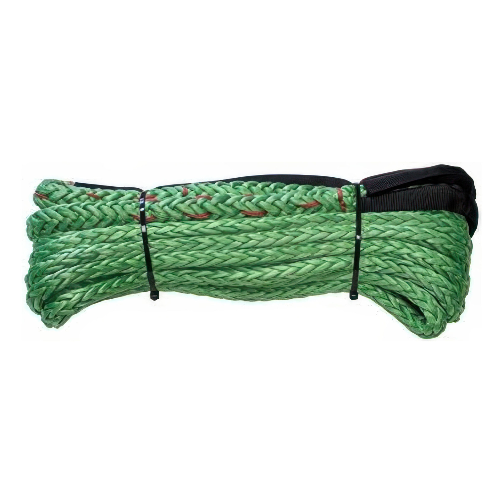 Dyneema HMPE Rope with Loops and Wear Pad - Green