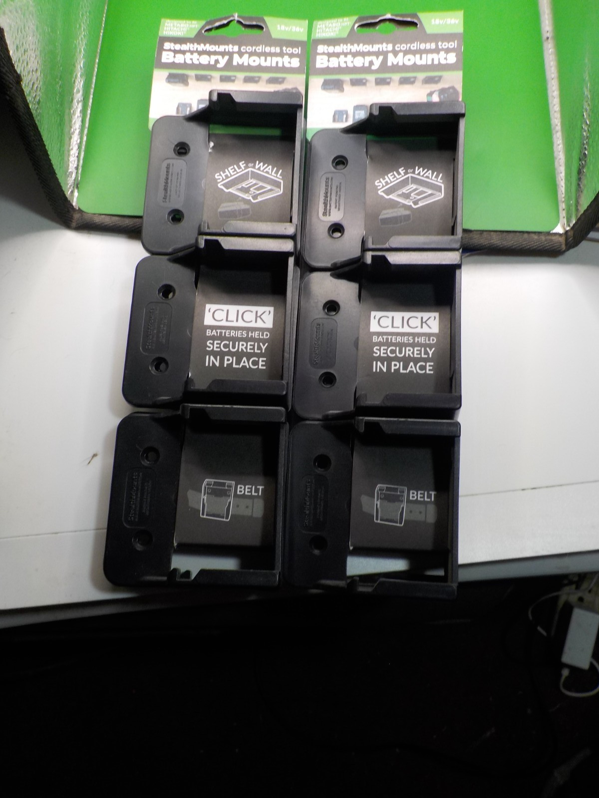Metabo Hitachi Hikoki StealthMount Cordless Tool Battery Mount 18v/36v 2- 6 Pack