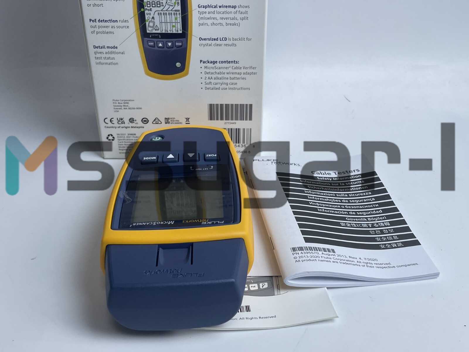 Fluke Networks MS2-100 Microscanner2 Cable Verifier #Z