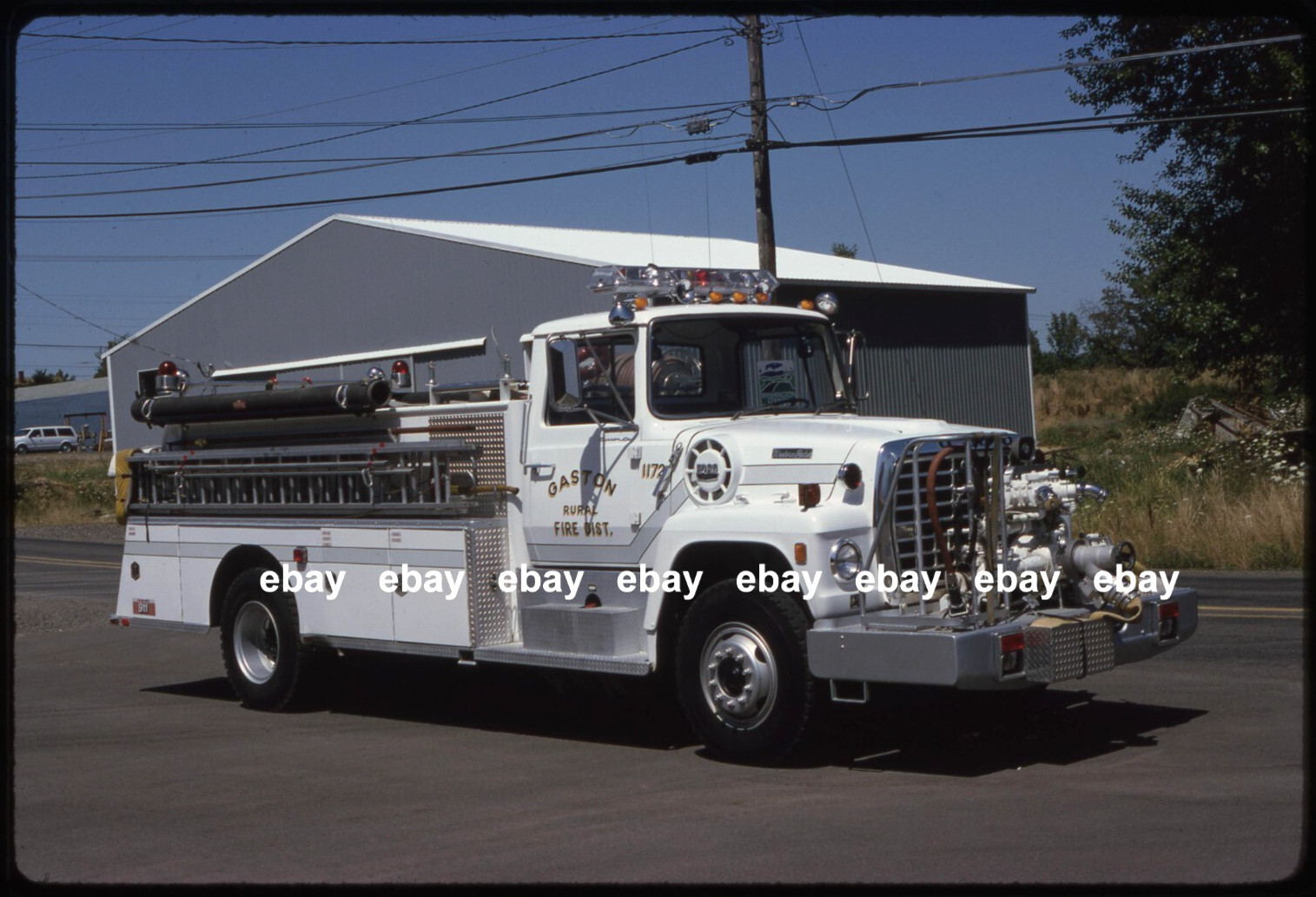 Gaston RFD OR 1985 Ford L Western States pumper Fire Apparatus Slide